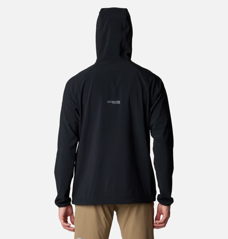 Men's Triple Canyon Softshell Hiking Jacket, Color: Black, image 2