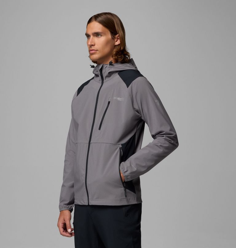 Chaqueta de senderismo softshell Triple Canyon para hombre, Color: City Grey, image 4