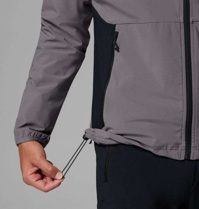 Chaqueta de senderismo softshell Triple Canyon para hombre, Color: City Grey, image 7