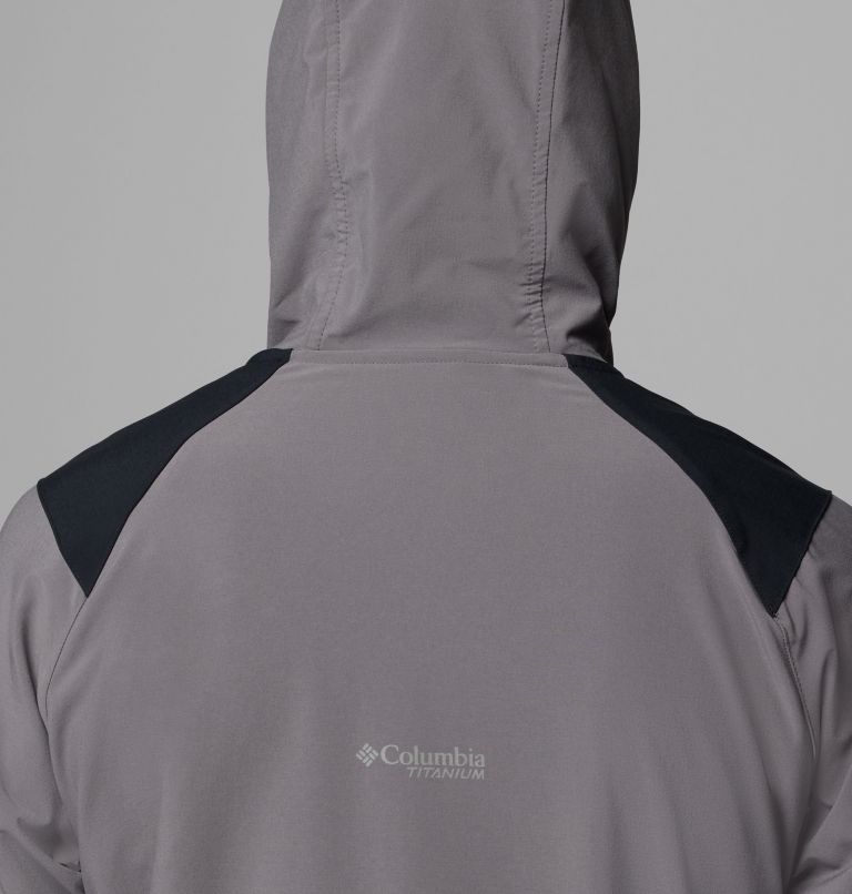 Chaqueta de senderismo softshell Triple Canyon para hombre, Color: City Grey, image 9