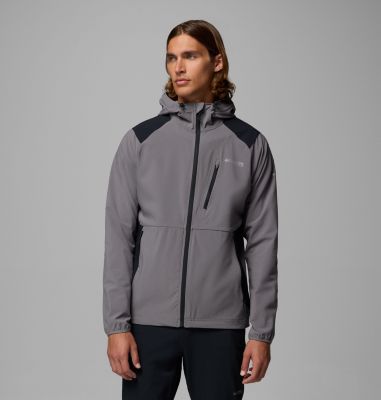 Men's Triple Canyon Softshell Hiking Jacket, Color: City Grey, image 1