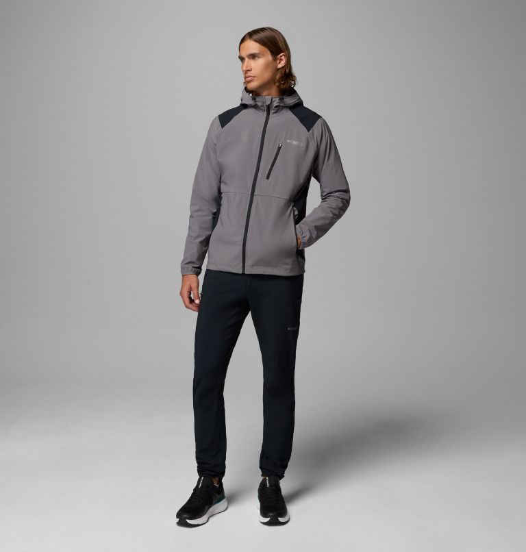 Chaqueta de senderismo softshell Triple Canyon para hombre, Color: City Grey, image 2