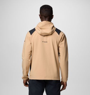 Men's Triple Canyon Softshell Hiking Jacket, Color: Canoe, Black, image 2