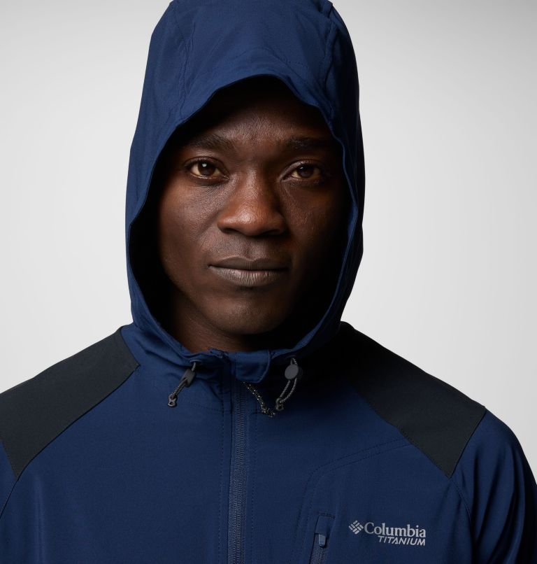 Giacca softshell da hiking Triple Canyon da uomo, Color: Collegiate Navy, Black, image 4