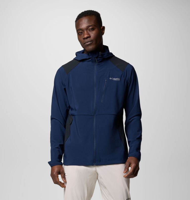 Giacca softshell da hiking Triple Canyon da uomo, Color: Collegiate Navy, Black, image 1