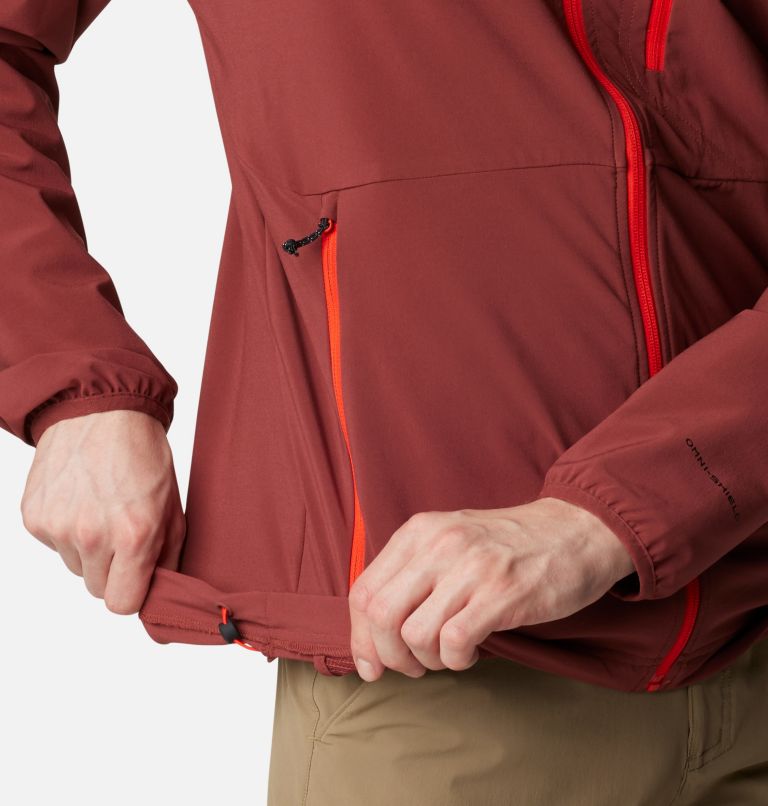 Men's Triple Canyon Softshell Hiking Jacket, Color: Spice, image 6