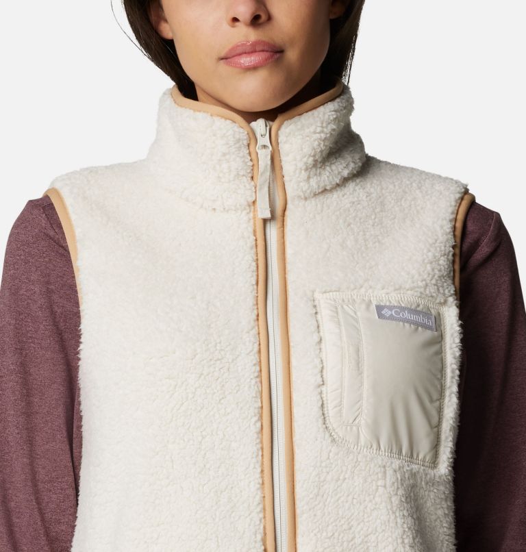 Women's West Bend Fleece Vest II, Color: Chalk, image 4