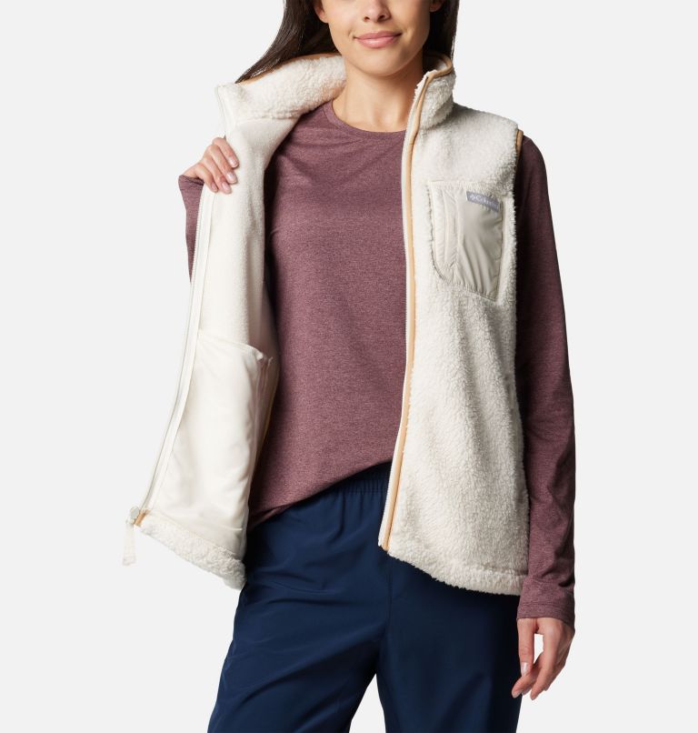 Women's West Bend Fleece Vest II, Color: Chalk, image 5