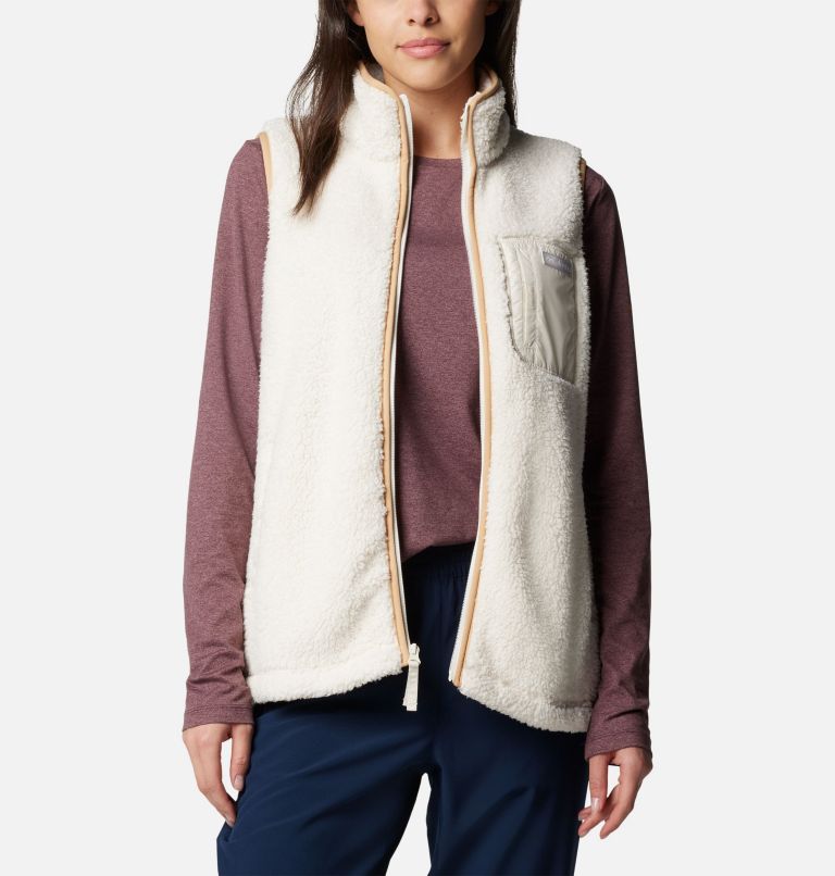 Women's West Bend Fleece Vest II, Color: Chalk, image 7