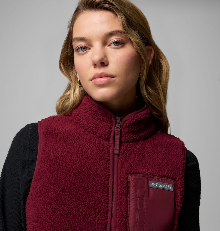 Women's West Bend Fleece Vest II, Color: Rich Wine, image 5