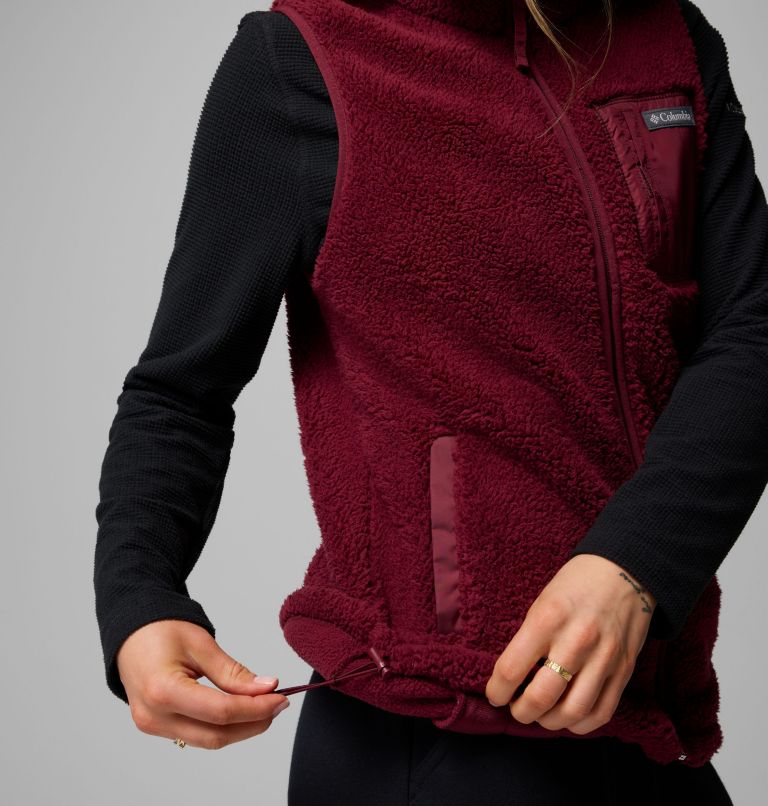 Women's West Bend Fleece Vest II, Color: Rich Wine, image 7