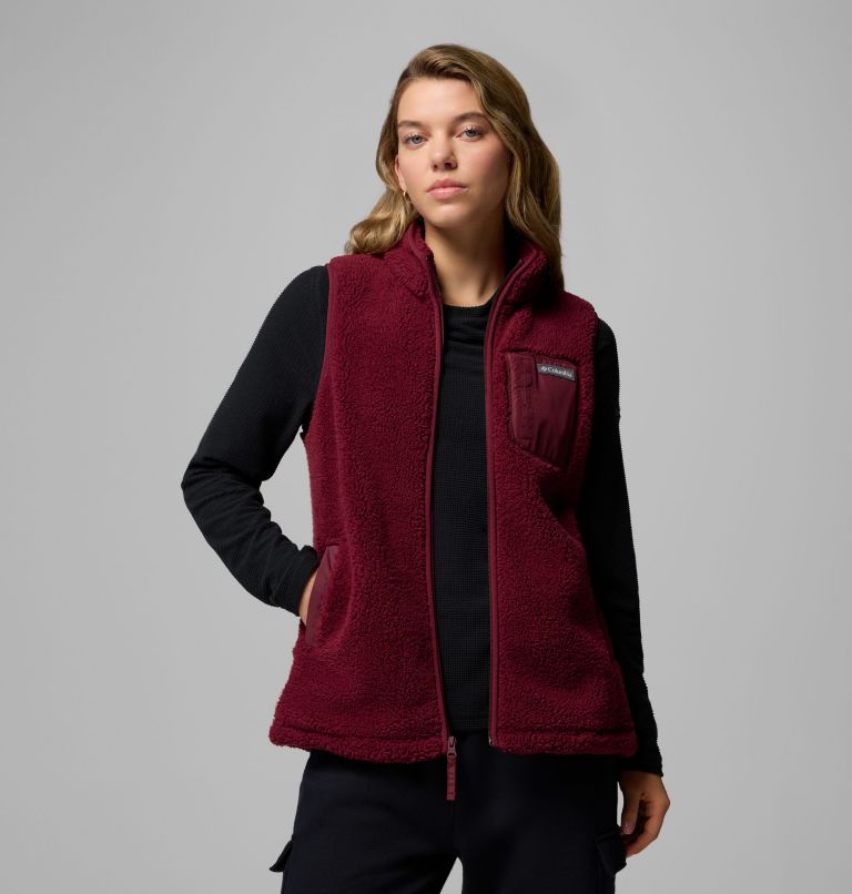 Women's West Bend Fleece Vest II, Color: Rich Wine, image 8