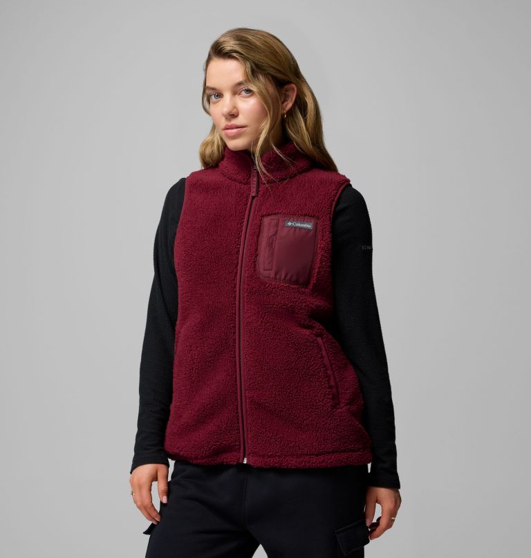 Women's West Bend Fleece Vest II, Color: Rich Wine, image 1