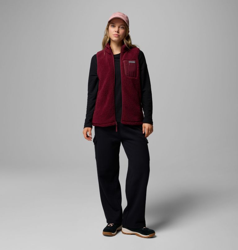 Women's West Bend Fleece Vest II, Color: Rich Wine, image 2