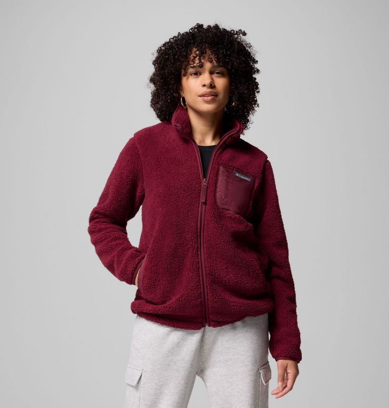 Women's West Bend Full Zip II Fleece Jacket, Color: Rich Wine, image 5