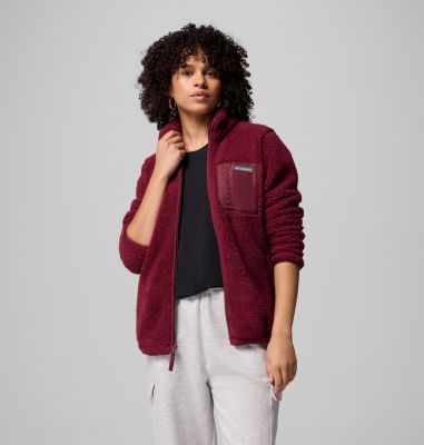 West Bend II Sherpa Jacke für Frauen, Color: Rich Wine, image 1
