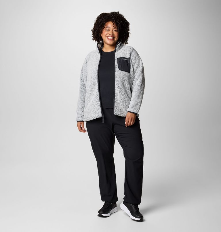 Women's West Bend Full Zip II Fleece Jacket - Plus Size, Color: Black Frosted, image 3