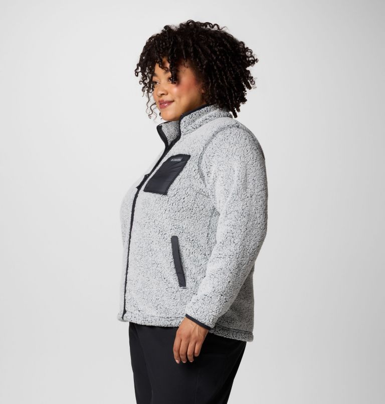 Women's West Bend Full Zip II Fleece Jacket - Plus Size, Color: Black Frosted, image 4
