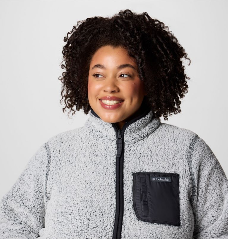 Women's West Bend Full Zip II Fleece Jacket - Plus Size, Color: Black Frosted, image 5