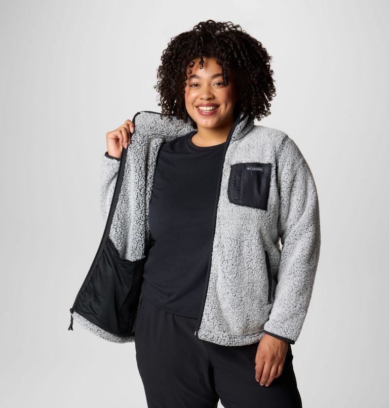 Women's West Bend Full Zip II Fleece Jacket - Plus Size, Color: Black Frosted, image 7