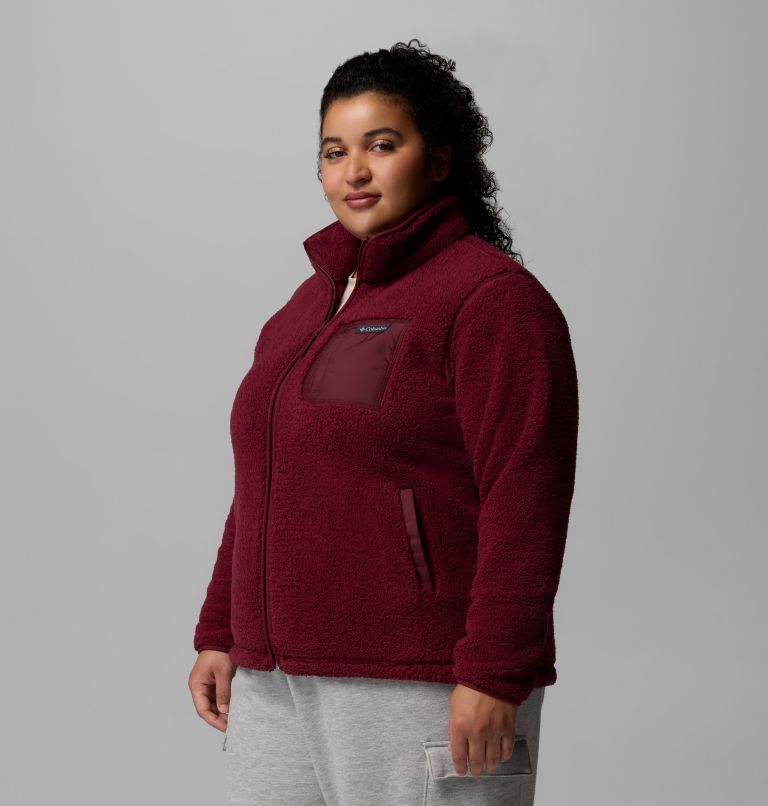 Women's West Bend Full Zip II Fleece Jacket - Plus Size, Color: Rich Wine, image 4