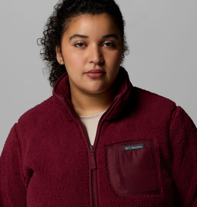Women's West Bend Full Zip II Fleece Jacket - Plus Size, Color: Rich Wine, image 6