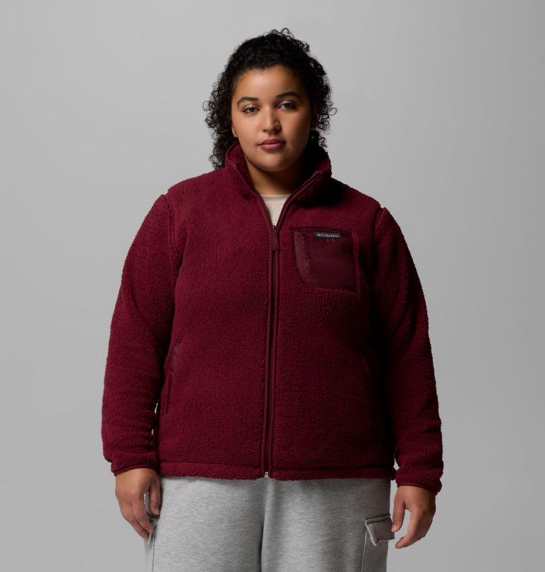Women's West Bend Full Zip II Fleece Jacket - Plus Size, Color: Rich Wine, image 1