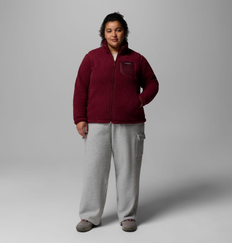 Women's West Bend Full Zip II Fleece Jacket - Plus Size, Color: Rich Wine, image 2