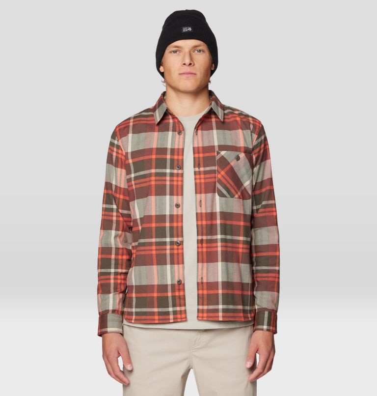 Men's Voyager One Long Sleeve Flannel, Color: Ridgeline Amsterdam Plaid, image 1