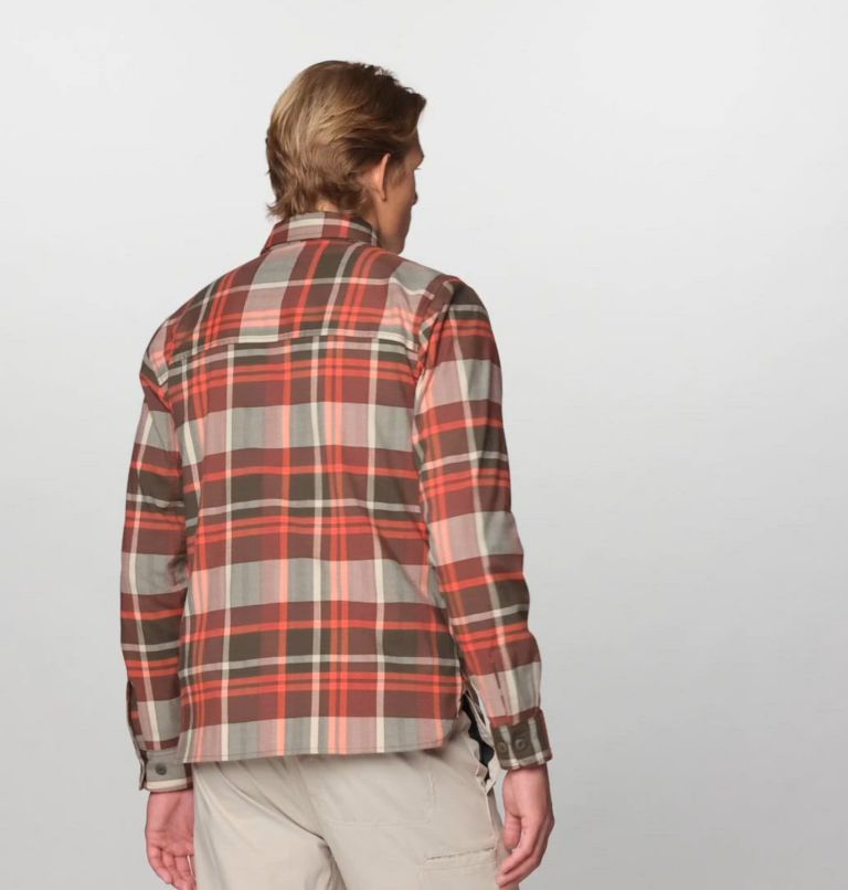 Men's Voyager One Long Sleeve Flannel, Color: Ridgeline Amsterdam Plaid