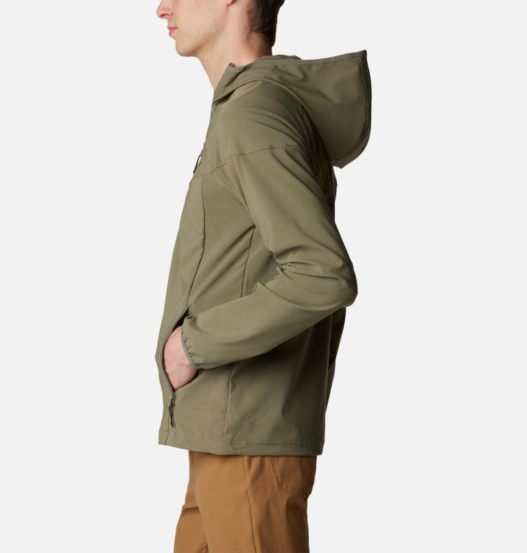 Chaqueta de senderismo softshell Heather Canyon II para hombre, Color: Stone Green, image 3