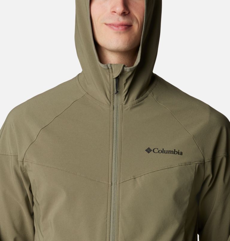 Chaqueta de senderismo softshell Heather Canyon II para hombre, Color: Stone Green, image 4