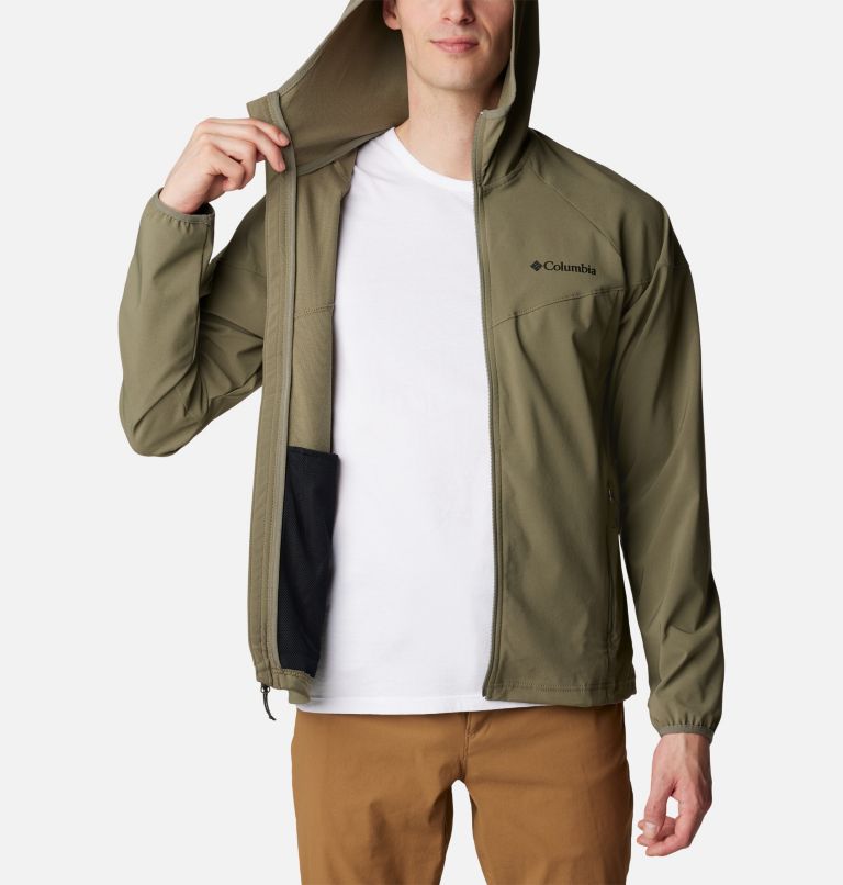 Chaqueta de senderismo softshell Heather Canyon II para hombre, Color: Stone Green, image 5