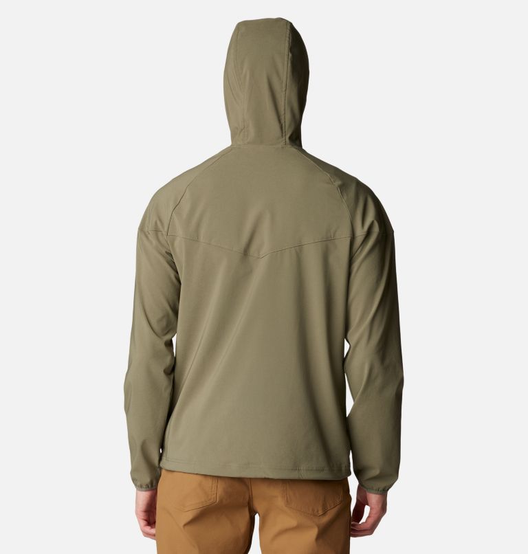 Chaqueta de senderismo softshell Heather Canyon II para hombre, Color: Stone Green, image 2