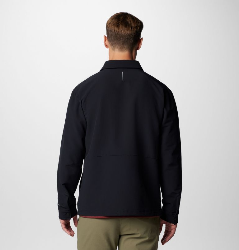 Men's Black Mesa Shirt Jacket, Color: Black, image 2