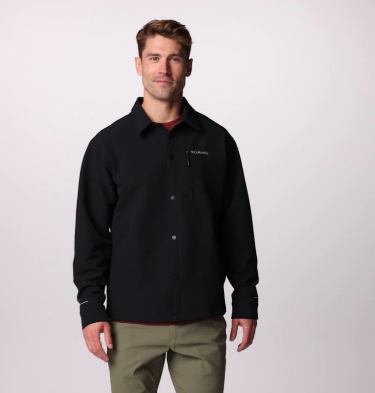 Men's Black Mesa Shirt Jacket, Color: Black