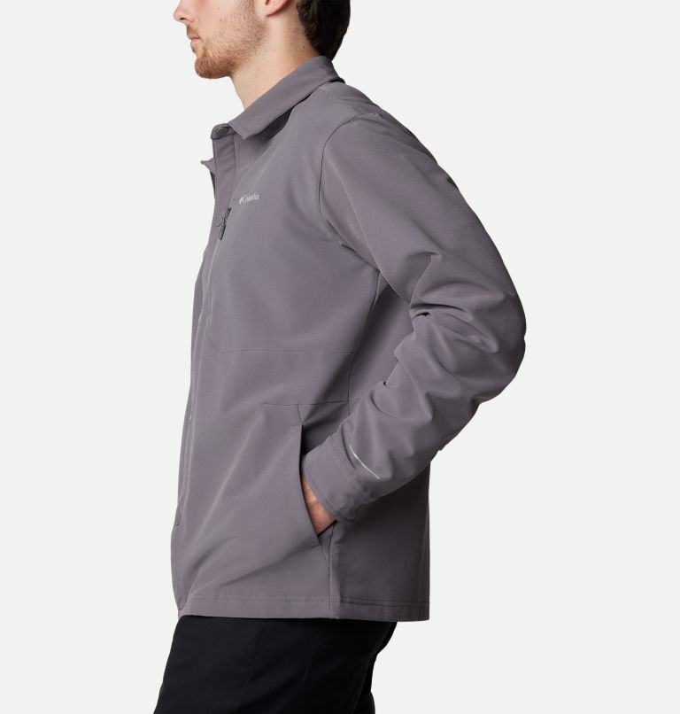 Men's Black Mesa Shirt Jacket, Color: City Grey, image 3