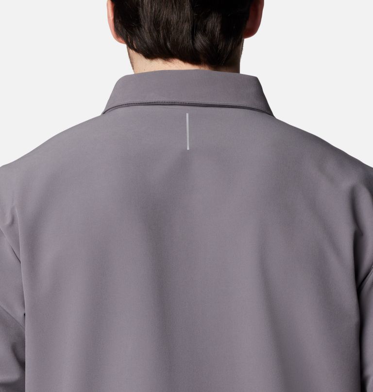 Men's Black Mesa Shirt Jacket, Color: City Grey, image 6