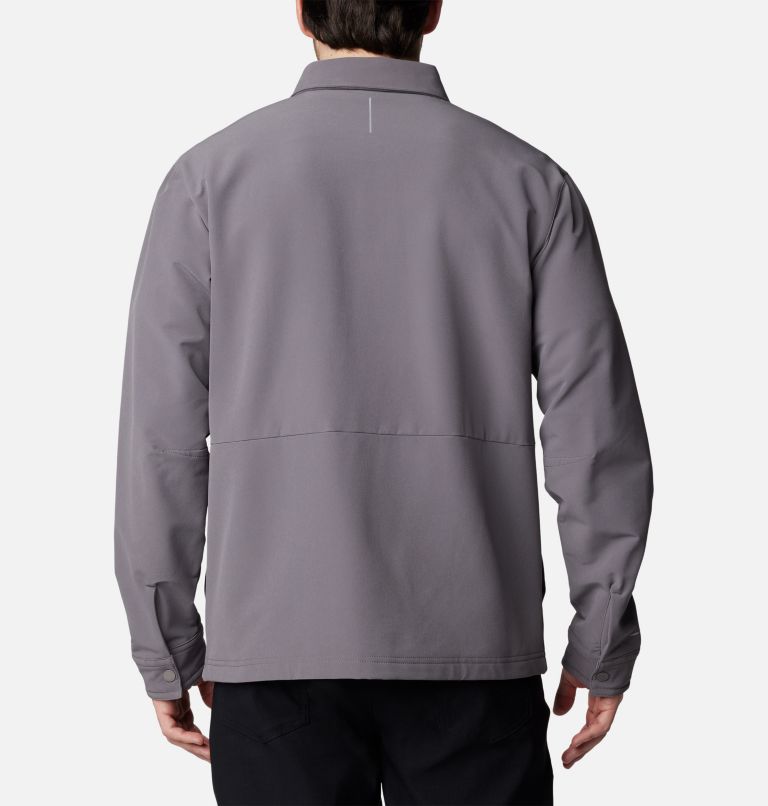 Men's Black Mesa Shirt Jacket, Color: City Grey, image 2