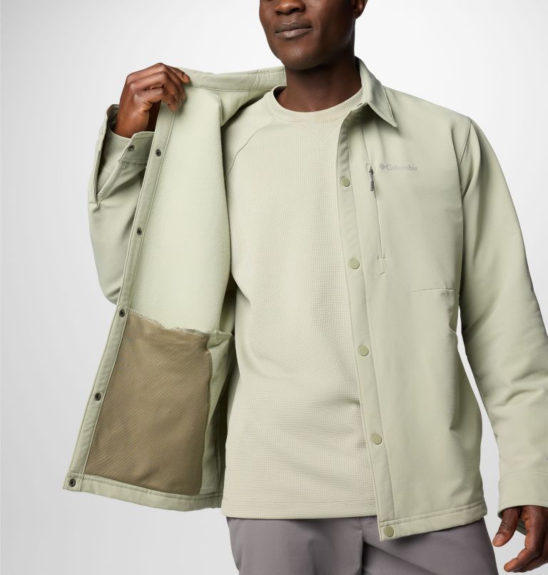 Men's Black Mesa Shirt Jacket, Color: Safari, image 6