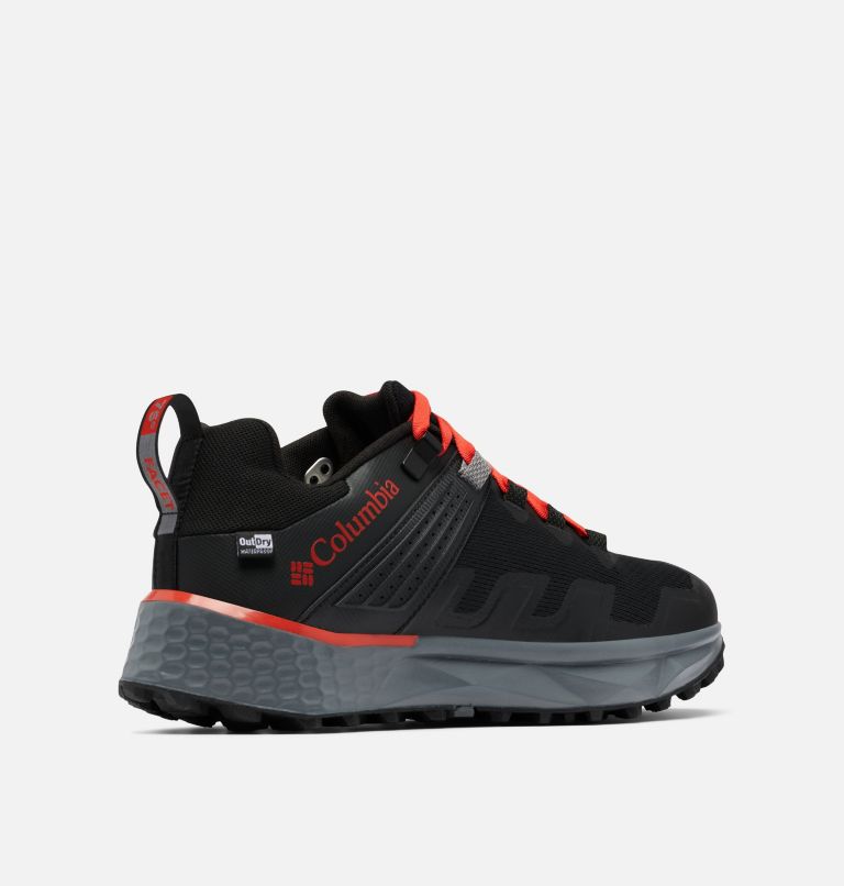 Men's Facet 75 II Outdry Hiking Shoe, Color: Black, Fiery Red, image 9