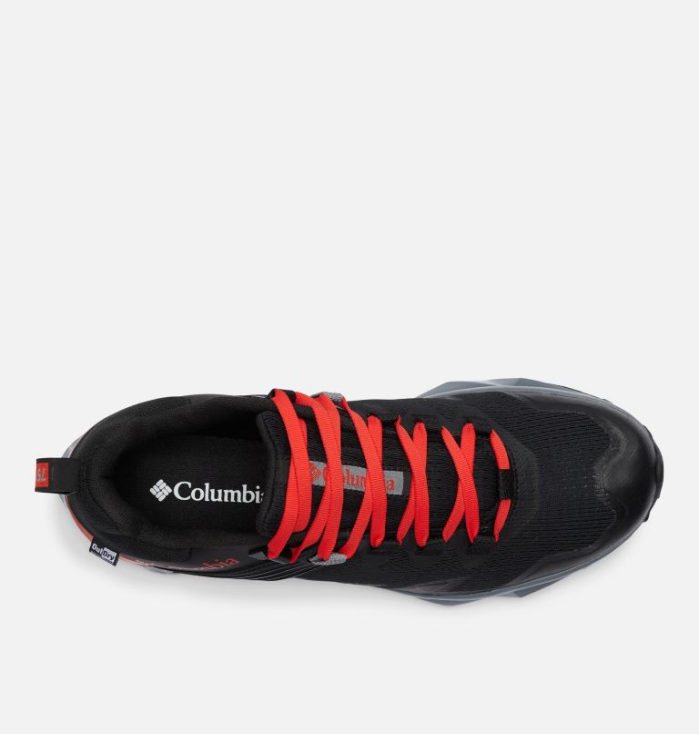 Men's Facet 75 II Outdry Hiking Shoe, Color: Black, Fiery Red, image 3