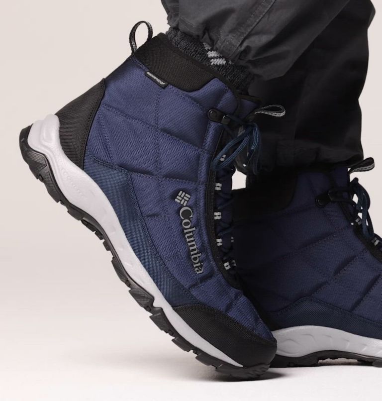 Men's Firecamp Boot, Color: Collegiate Navy, Columbia Grey