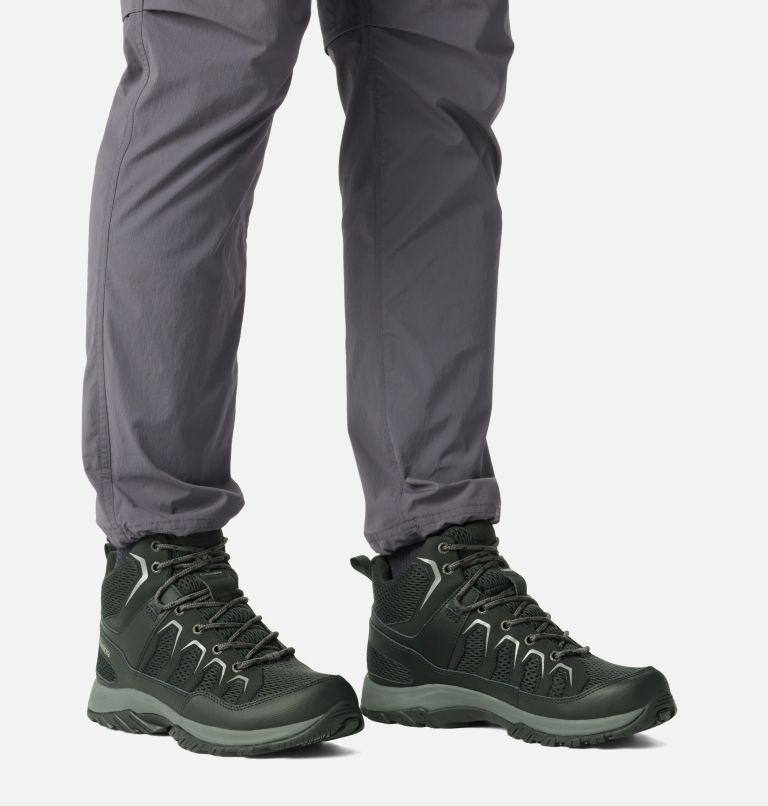 Men's Granite Trail Mid Waterproof Shoe, Color: Black, Ti Grey Steel, image 10