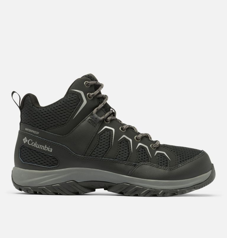 Chaussure mi-montante imperméable Granite Trail pour hommes, Color: Black, Ti Grey Steel, image 1