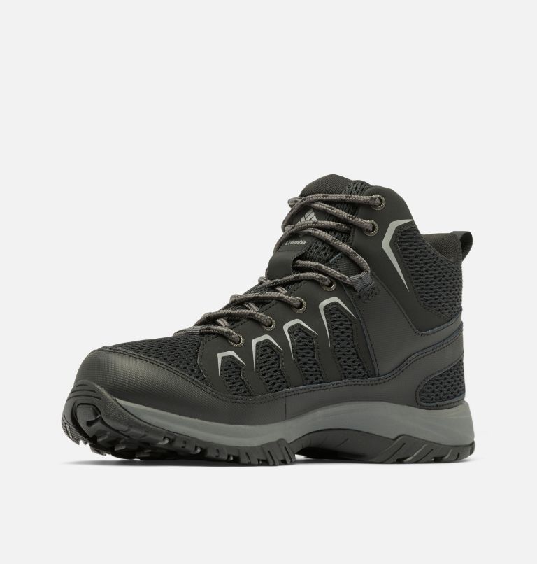 Chaussure mi-montante imperméable Granite Trail pour hommes, Color: Black, Ti Grey Steel, image 6