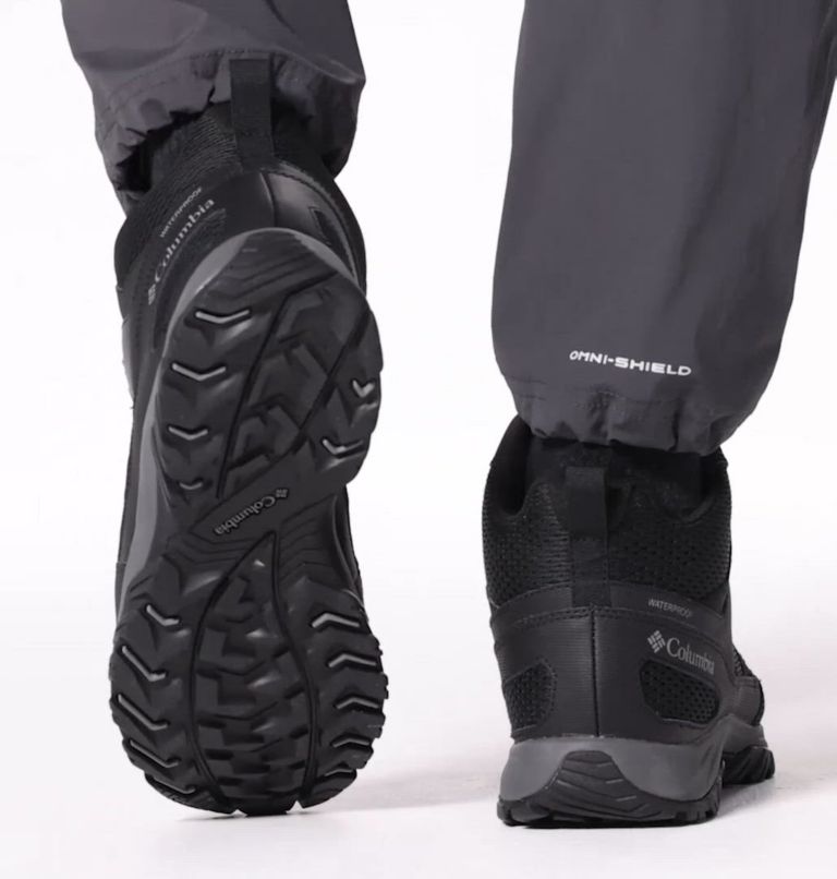 Chaussure mi-montante imperméable Granite Trail pour hommes, Color: Black, Ti Grey Steel