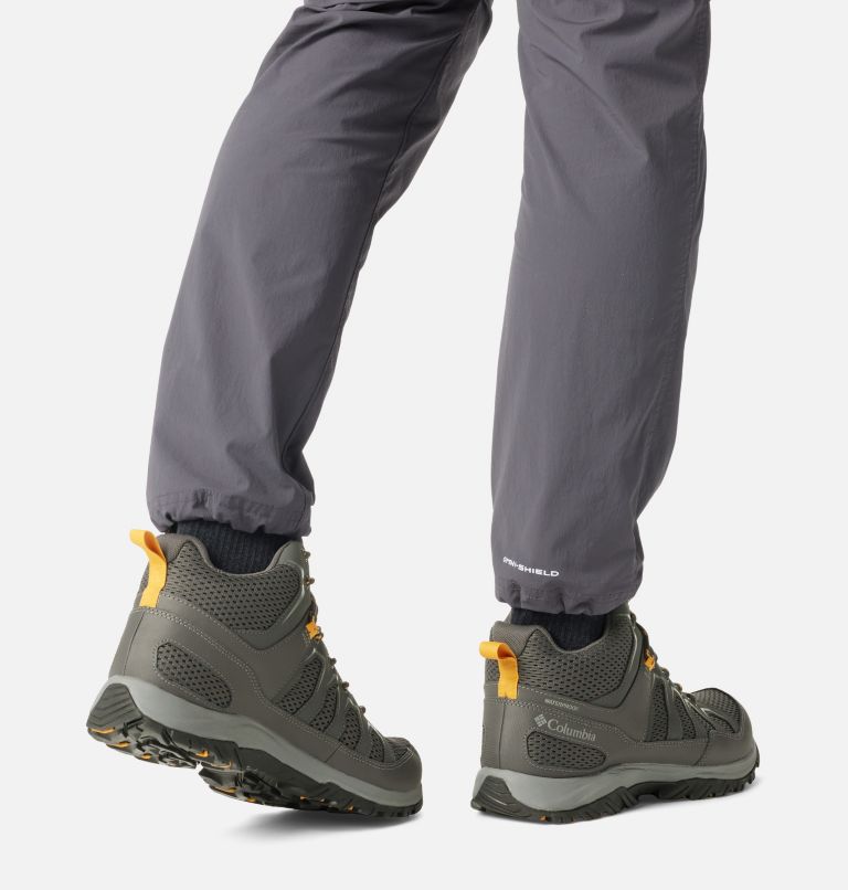 Men's Granite Trail Mid Waterproof Shoe - Wide, Color: Dark Grey, Raw Honey, image 10