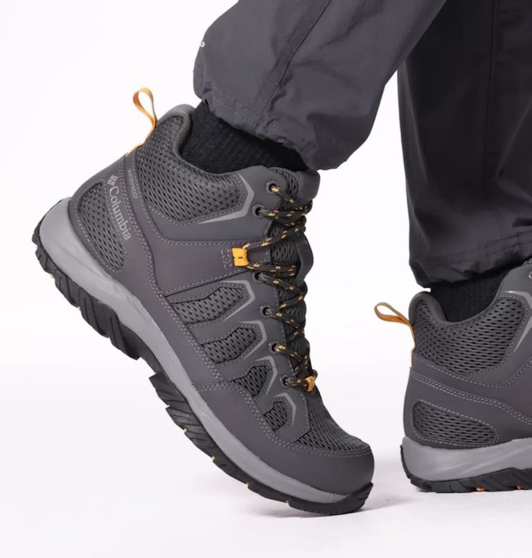 Men's Granite Trail Mid Waterproof Shoe - Wide, Color: Dark Grey, Raw Honey