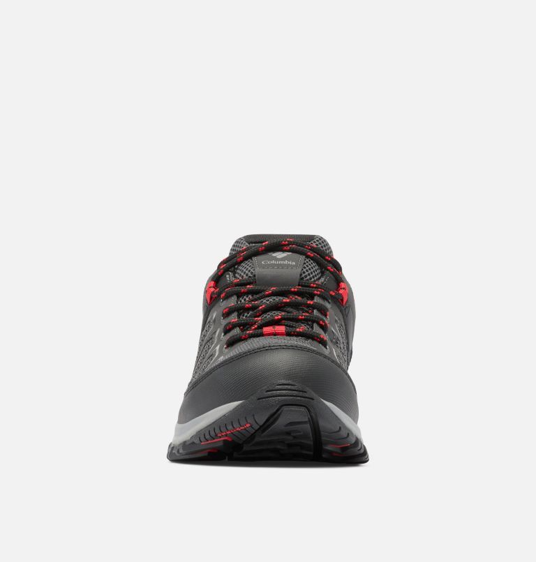 Men's Granite Trail Waterproof Shoe, Color: Shark, Mountain Red, image 8